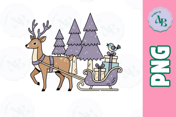 Download Cute Christmas Woodlands Reindeer PNG - Woodlands Collection