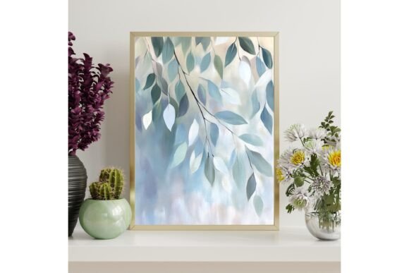 Download Serene Blue Eucalyptus Wall Art - Wall art Collection