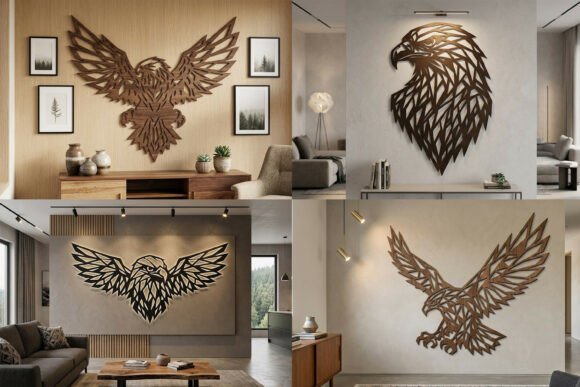Download Laser Cut Eagle Wall Art SVG Bundle - Premium Resources