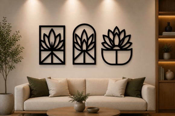 Download Modern Botanical Wall Art SVG Bundle - Wall art Collection