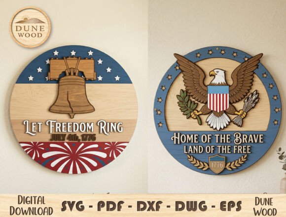 Download Patriotic Wall Art SVG Bundle - Wall art Collection